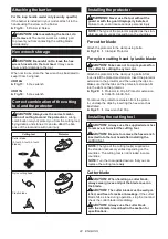 Preview for 22 page of Makita UR016G Instruction Manual