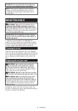 Preview for 21 page of Makita UR017G Instruction Manual