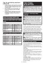 Preview for 12 page of Makita UR100DSAE Instruction Manual