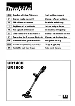 Preview for 1 page of Makita UR140D Instruction Manual