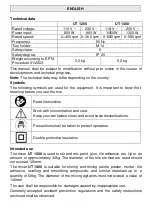 Preview for 3 page of Makita UT 1200 Original Instructions Manual