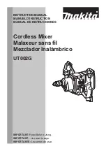 Preview for 1 page of Makita UT002G Instruction Manual