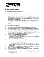 Preview for 30 page of Makita UT120 Operating Instructions Manual