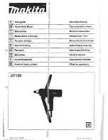 Preview for 1 page of Makita UT120 Operating Instructions