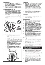 Предварительный просмотр 9 страницы Makita UX01GD201 Instruction Manual