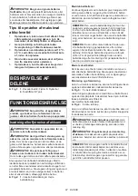 Предварительный просмотр 87 страницы Makita VC001GL Instruction Manual