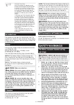 Preview for 8 page of Makita VC005GL Instruction Manual