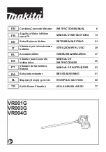 Preview for 1 page of Makita VR001G Instruction Manual
