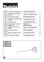 Makita VR001G Instruction Manual предпросмотр