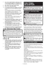 Preview for 7 page of Makita WR100DZK Instruction Manual