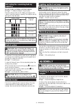 Preview for 8 page of Makita WR100DZK Instruction Manual