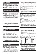 Предварительный просмотр 9 страницы Makita WT001G Instruction Manual