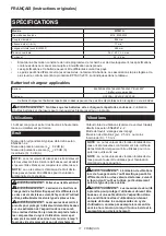 Preview for 11 page of Makita WT001G Instruction Manual