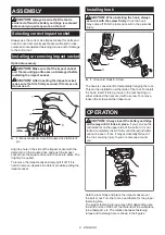 Preview for 8 page of Makita WT06 Instruction Manual