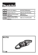 Preview for 1 page of Makita WUT02 Instruction Manual