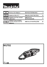 Предварительный просмотр 1 страницы Makita WUT02 Instruction Manual