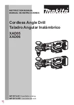 Makita XAD05 Instruction Manual preview