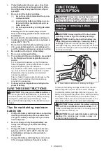 Preview for 6 page of Makita XAG10 Instruction Manual