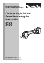 Makita XAG16 Instruction Manual preview