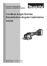 Makita XAG25 Instruction Manual предпросмотр