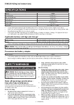 Preview for 2 page of Makita XAG25 Instruction Manual