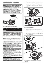 Preview for 12 page of Makita XAG25 Instruction Manual