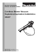 Предварительный просмотр 1 страницы Makita XBU07 Instruction Manual