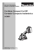 Preview for 1 page of Makita XCM01 Instruction Manual