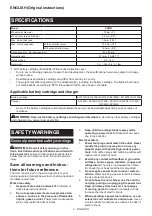 Preview for 2 page of Makita XCM01 Instruction Manual