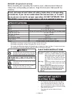 Preview for 4 page of Makita XCS02 Instruction Manual