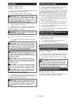 Preview for 10 page of Makita XCS02 Instruction Manual