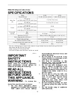 Preview for 2 page of Makita XCV04 Instruction Manual