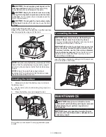 Предварительный просмотр 10 страницы Makita XCV06 Instruction Manual