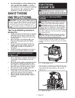 Предварительный просмотр 5 страницы Makita XCV08 Instruction Manual