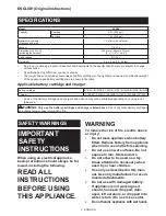 Preview for 2 page of Makita XCV09 Instruction Manual