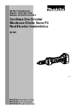 Makita XDG01 Instruction Manual предпросмотр