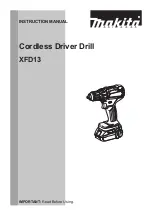 Makita XFD13 Instruction Manual preview