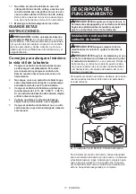 Предварительный просмотр 17 страницы Makita XGT GDT02 Instruction Manual