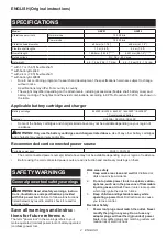 Preview for 2 page of Makita XGT GRV01 Instruction Manual