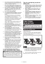 Preview for 5 page of Makita XGT GRV01 Instruction Manual