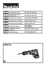 Preview for 1 page of Makita XGT JR001GD201 Instruction Manual