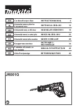 Preview for 1 page of Makita XGT JR001GM201 Instruction Manual