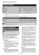 Предварительный просмотр 2 страницы Makita XHU06 Instruction Manual