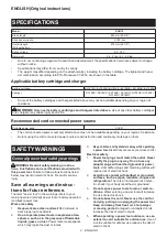 Preview for 2 page of Makita XHU10SM1 Instruction Manual