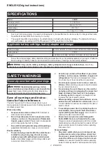 Preview for 2 page of Makita XKH01 Series Instruction Manual