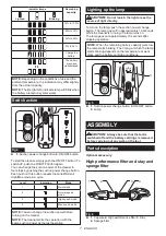 Предварительный просмотр 7 страницы Makita XLC09 Instruction Manual