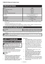 Preview for 2 page of Makita XML09 Series Instruction Manual