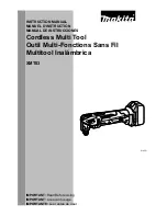 Preview for 1 page of Makita xmt03 Instruction Manual