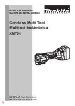 Preview for 1 page of Makita XMT04 Instruction Manual