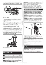 Предварительный просмотр 9 страницы Makita XMT04 Instruction Manual